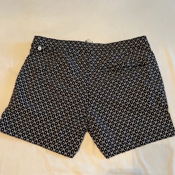 J. Crew Like-New Swim Trunks Navy/White Sz 31" - Picture 3 of 7